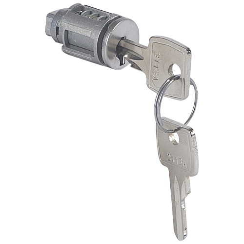 Цилиндр под стандартный ключ для рукоятки Кат. № 0 347 71/72 - для шкафов Altis - для ключа № 3113 A | код 034788 |  Legrand